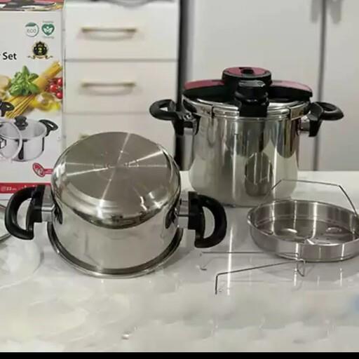 زودپز دو قلوی تفال 4و6لیتری حک شده ی اصل